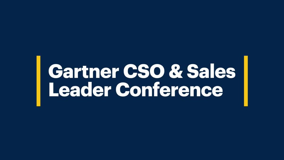 Gartner CSO and Sales Leader Conference 2024