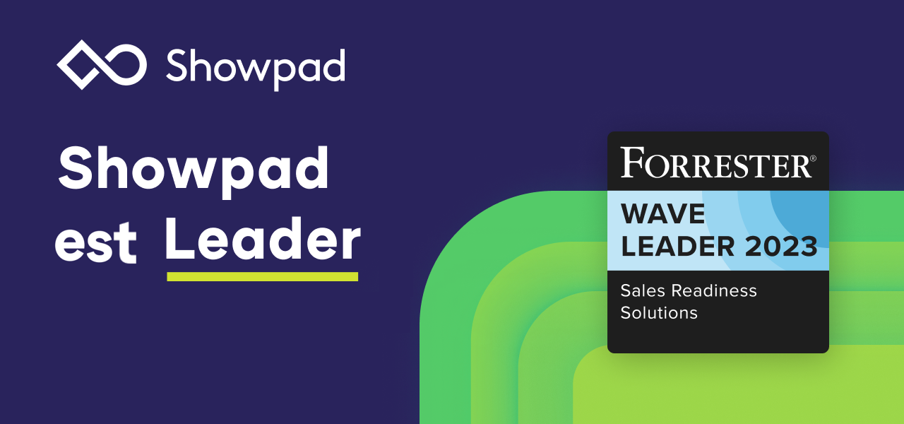 Showpad nommé leader dans le dernier rapport Forrester Wave™ : Sales Readiness Solutions, Q4 2023